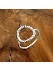 Eclat d'Argent Srebrny pierścionek rozmiar: 50. Szare pierścionki damskie Eclat d'Argent, srebrne. Za 173.99 zł.