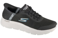 Buty sportowe Sneakersy męskie, Slip-Ins: Go Walk Flex - Hands Up. Czarne buty sportowe na co dzień męskie Skechers, z materiału, bez zapięcia, trekkingowe. Za 339.99 zł.