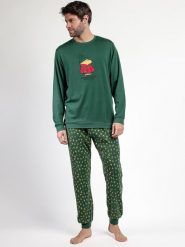 Peanuts Piżama "Peanuts" w kolorze zielonym rozmiar: XXL. Zielone piżamy męskie Peanuts, xxl, bez wzorów, z bawełny, bez ramiączek. Za 176.95 zł.