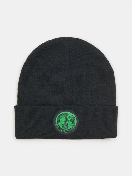 Czapka beanie Rick & Morty - czarny. Czarne czapki męskie Sinsay, bez wzorów. W wyprzedaży za 13.99 zł.