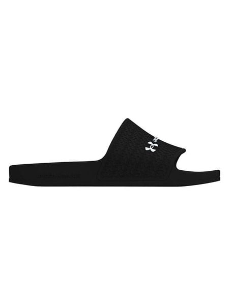 Under Armour Klapki "Shower Slide" w kolorze czarnym rozmiar: 38. Czarne klapki damskie Under Armour, bez wzorów, bez obcasa. Za 78.95 zł.