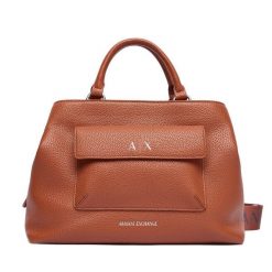 Torebka Armani Exchange. Brązowe torebki klasyczne damskie Armani Exchange, bez wzorów, bez dodatków. Za 729.99 zł.
