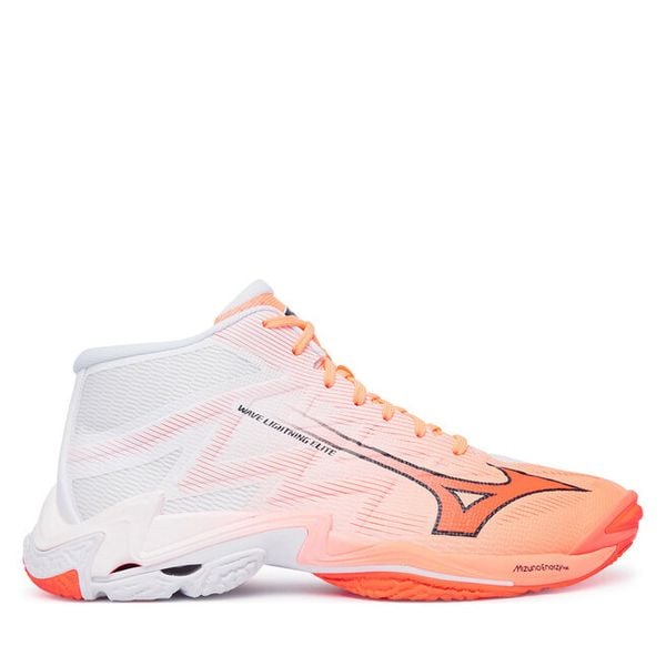 Buty halowe Mizuno. Pomarańczowe buty sportowe na co dzień męskie Mizuno, bez zapięcia, mizuno wave. Za 709.99 zł.