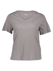 Pepe Jeans Koszulka w kolorze szarym rozmiar: XS. Szare t-shirty damskie Pepe Jeans, xs, bez wzorów, z jeansu, bez kołnierzyka. Za 61.60 zł.