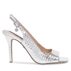 Sandały Nine West. Szare sandały damskie Nine West, bez wzorów, bez obcasa, na szpilce. Za 239.99 zł.