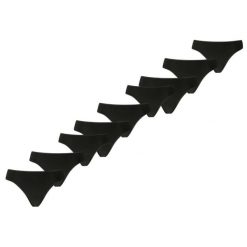 Stringi damskie 9-pak czarne. Czarne stringi damskie Puma, bez wzorów, z bawełny. Za 286.22 zł.