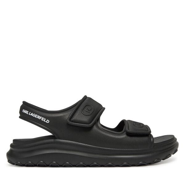 Sandały KARL LAGERFELD. Czarne sandały męskie Karl Lagerfeld, bez zapięcia. Za 559.99 zł.