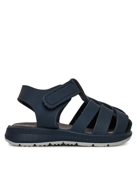 Primigi Sandały 7870522 S Granatowy. Niebieskie sandały chłopięce Primigi, z nubiku, bez zapięcia. Za 179.99 zł.