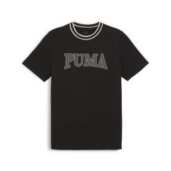 Męska koszulka z nadrukiem PUMA SQUAD PUMA Black. Czarne t-shirty sportowe męskie Puma, m, z bawełny, bez ramiączek, na jogę i pilates. Za 59.90 zł.