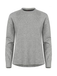 Clique Miami PRO Roundneck Women bluza damska z bawełny i recyklingu – Grey. Szare bluzy bez kaptura damskie CLIQUE, l, z bawełny. Za 189.08 zł.