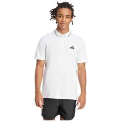 Koszulka polo z piki adidas Essentials Small Logo. Koszulki polo męskie Adidas, uniwersalny, bez wzorów, z materiału, bez ramiączek. Za 195.50 zł.