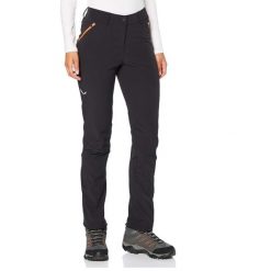 Spodnie trekkingowe damskie Salewa Terminal Dst. Czarne spodnie dresowe damskie Salewa, na zimę, bez wzorów, z elastanu. Za 425.70 zł.