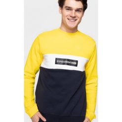 Bluza męska BLM205 - żółty. Żółte bluzy bez kaptura męskie 4f, m, z dresówki. W wyprzedaży za 59.99 zł.