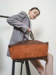 Christian Laurier Skórzana torba podróżna w kolorze jasnobrązowo-brązowym - 46 x 28 x 20 cm rozmiar: onesize. Brązowe torebki klasyczne damskie Christian Laurier, bez wzorów, z materiału, bez dodatków. Za 347.99 zł.