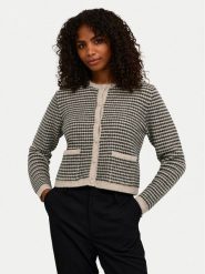 Kaffe Kardigan Ellery 10509031 Beżowy Regular Fit. Brązowe kardigany damskie Kaffe, xl, bez wzorów, z syntetyku. Za 239.99 zł.