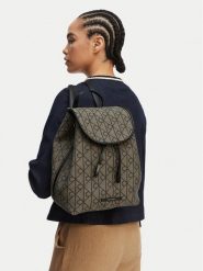 Calvin Klein Plecak Emblem Aop Jacquard Backpack LV04F3536G Brązowy. Brązowe plecaki damskie CALVIN KLEIN, bez wzorów, z materiału. Za 649.99 zł.