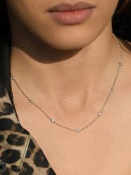 Maison héritage PARIS Złoty naszyjnik "Sunshine" z diamentami - dł. 42 cm rozmiar: onesize. Szare naszyjniki damskie maison héritage PARIS, złote. Za 2,166.99 zł.