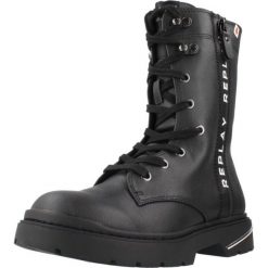 Buty REPLAY JL170034S Czarny. Czarne obuwie trekkingowe damskie Replay. Za 290.99 zł.