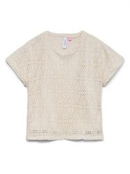 Vero Moda Girl Koszulka "Maya" w kolorze beżowym rozmiar: 134/140. Brązowe koszulki dziewczęce Vero Moda Girl, bez wzorów, bez ramiączek. Za 74.81 zł.