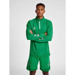 Bluza dresowa 1/2 zip Hummel Lead. Zielone bluzy bez kaptura męskie HUMMEL, bez wzorów, z dresówki, sportowe, bez kołnierzyka, bez ramiączek. W wyprzedaży za 161.50 zł.