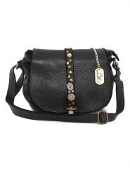 Anna Morellini Skórzana torebka "Luigia" w kolorze czarnym - 23 x 19 x 9 cm rozmiar: onesize. Czarne torebki klasyczne damskie Anna Morellini, bez wzorów, z materiału, bez dodatków. Za 413.35 zł.