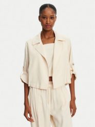 Marella Marynarka Malibu 2513041055 Écru Relaxed Fit. Marynarki i żakiety damskie Marella, bez wzorów, ze lnu. Za 649.99 zł.