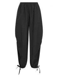 MOSS COPENHAGEN Spodnie w kolorze czarnym rozmiar: M/L. Czarne spodnie materiałowe damskie MOSS COPENHAGEN, bez wzorów, z materiału. Za 184.95 zł.