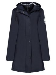 Geographical Norway Parka "Carrie" w kolorze granatowym rozmiar: S. Niebieskie parki damskie Geographical Norway, s, z aplikacjami. Za 139.20 zł.