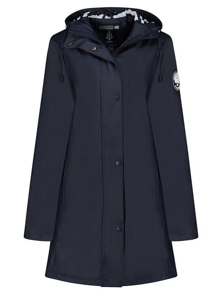 Geographical Norway Parka "Carrie" w kolorze granatowym rozmiar: S. Niebieskie parki damskie Geographical Norway, s, z aplikacjami. Za 181.76 zł.