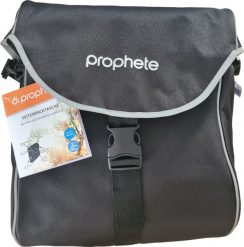 Torba boczna, pojemność 20L, wodoodporna. Czarne torebki klasyczne damskie PROPHETE, bez wzorów, z materiału, bez dodatków. Za 127.40 zł.