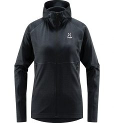 HAGLOFS Bluza damska SKUTA HOOD WOMEN True Black-M. Czarne bluzy sportowe damskie Haglöfs, m, z materiału. Za 230.90 zł.