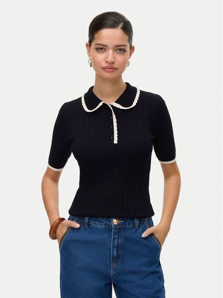 Vero Moda Sweter Manon 10336939 Czarny Slim Fit. Czarne swetry klasyczne damskie Vero Moda, s, z wiskozy, bez kołnierzyka. Za 159.99 zł.