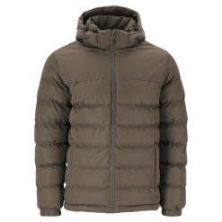 Kurtka z kapturem Whistler Carseno. Brązowe kurtki męskie WHISTLER, bez wzorów, z puchu, z kapturem. Za 297.50 zł.