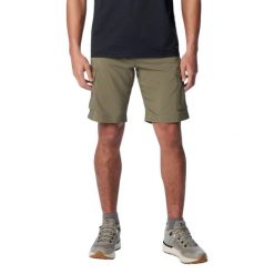 Spodenki sportowe męskie Silver Ridge Utility Cargo Shorts. Zielone szorty męskie Columbia, m, z materiału, trekkingowe. Za 298.20 zł.