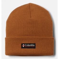 Czapka zimowa Columbia City Trek Heavyweight Beanie - camel brown. Brązowe czapki męskie Columbia, na zimę, bez wzorów, sportowe. Za 71.99 zł.