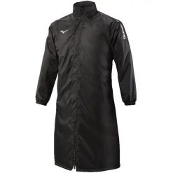 Płaszcz Mizuno Sapporo Bench. Czarne płaszcze męskie Mizuno, m, bez wzorów, z materiału, eleganckie. Za 381.55 zł.