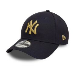 Czapka z daszkiem New Era 9FORTY New York Yankees Metallic 60595195. Czarne czapki męskie New Era, bez wzorów. Za 119.99 zł.