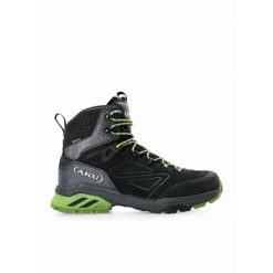 Buty turystyczne męskie AKU Reactive GTX. Szare buty trekkingowe męskie Aku, z materiału, bez zapięcia, trekkingowe. Za 881.00 zł.