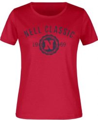 Damska koszulka Nell Classic Red. Czarne t-shirty damskie ENELL, m, bez wzorów, z bawełny, bez kołnierzyka. Za 111.99 zł.