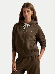 Polo Ralph Lauren Bluza 211971699501 Brązowy Relaxed Fit. Brązowe bluzy bez kaptura damskie Polo Ralph Lauren, s, z bawełny. Za 859.99 zł.