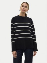 Vero Moda Sweter Flawless 10320487 Czarny Loose Fit. Czarne swetry klasyczne damskie Vero Moda, xl, z syntetyku, bez kołnierzyka. Za 189.99 zł.