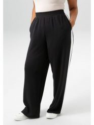 Aniston Spodnie dresowe w kolorze czarnym rozmiar: 50. Czarne spodnie dresowe damskie Aniston, bez wzorów, z dresówki. Za 78.66 zł.