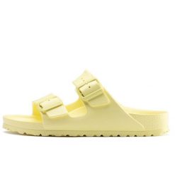 Sandały Birkenstock Arizona Eva Popcorn Damskie. Żółte kapcie damskie Birkenstock, z materiału. Za 337.00 zł.
