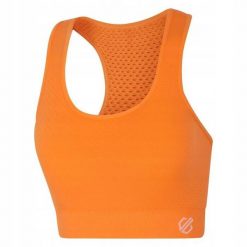 Stanik sportowy damski Don't Sweat It. Brązowe biustonosze sportowe damskie Dare 2b, bez wzorów, z elastanu. Za 49.99 zł.