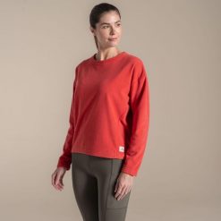 Damski sweter z okrągłym dekoltem Craghoppers Miska. Czerwone swetry klasyczne damskie CRAGHOPPERS, m, z tkaniny, bez kołnierzyka. Za 176.70 zł.