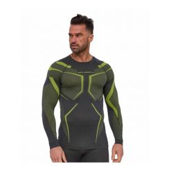 Bluza męska termoaktywna Brubeck DRY. Szare bluzy bez kaptura męskie Brubeck, m, z poliamidu. Za 159.99 zł.