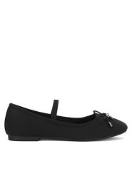 Nelli Blu Baleriny CS23350-01 Czarny. Czarne baleriny dziewczęce Nelli Blu, bez wzorów, z materiału. Za 59.99 zł.