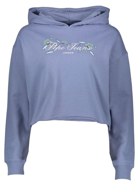 Pepe Jeans Bluza w kolorze niebieskim rozmiar: M. Niebieskie bluzy z kapturem damskie Pepe Jeans, m, z jeansu. Za 129.95 zł.