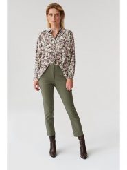 TATUUM Spodnie w kolorze khaki rozmiar: 38. Brązowe spodnie materiałowe damskie Tatuum, bez wzorów, z materiału. Za 166.95 zł.