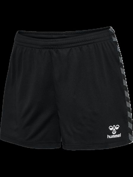 Hummel Szorty hmlAUTHENTIC PL SHORTS WOMAN z poliestru czarne. Czarne szorty damskie HUMMEL, bez wzorów, sportowe. Za 129.50 zł.